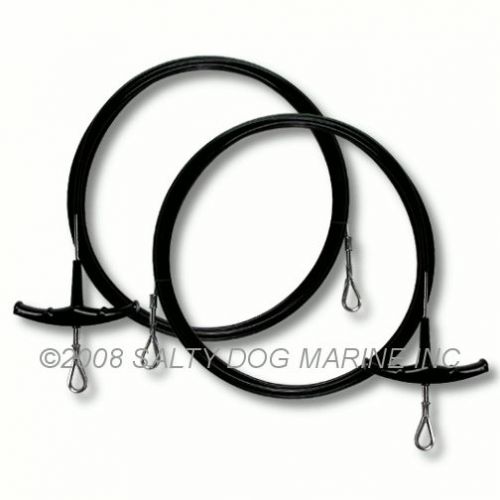 Hobie cat 17 sport trapeze wires black (2) - new ( #283192 )