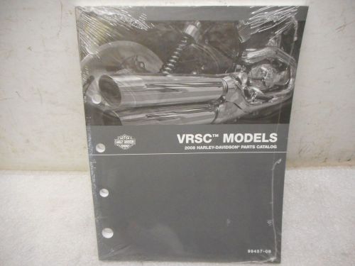 Harley 2008 vrsc v rod factory sealed parts catalog,#99457-08.