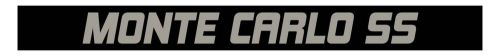 Monte carlo ss silver letters custom door handle inserts chevrolet 1983 - 1987 g