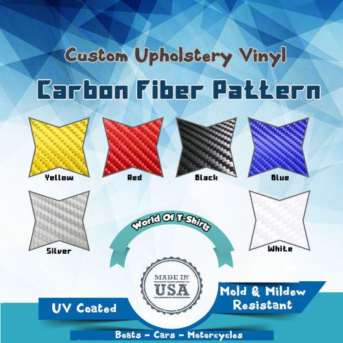Carbon fiber marine grade upholstery vinyl for cars or boats by the yard :)