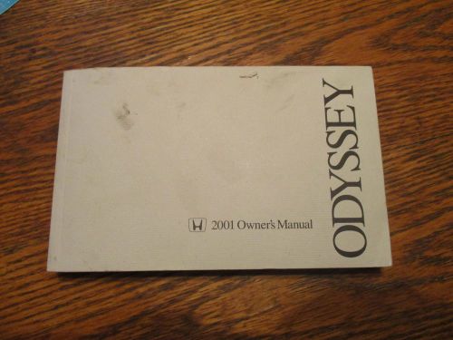 2001 honda odyssey owners manual