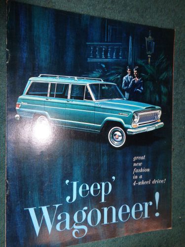1966 jeep wagoneer 4wd sales brochure original dealership piece