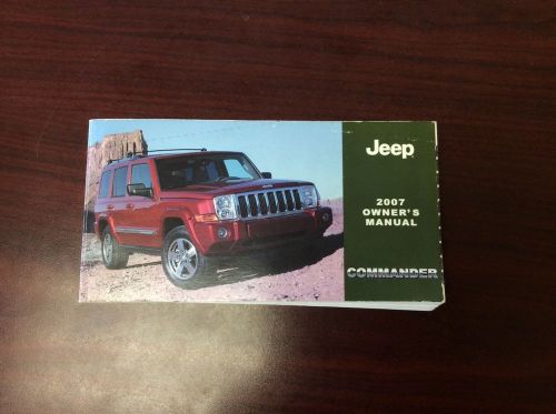2007 jeep commander owners&#039;s manual
