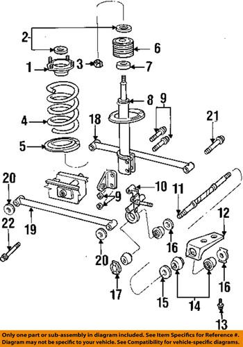 Mopar oem 6502526 rear suspension-strut mount nut