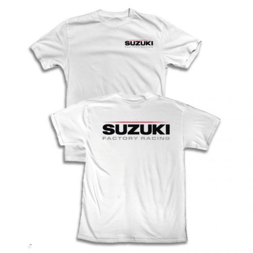 Suzuki factory racing tshirt in white - size xlarge - brand new