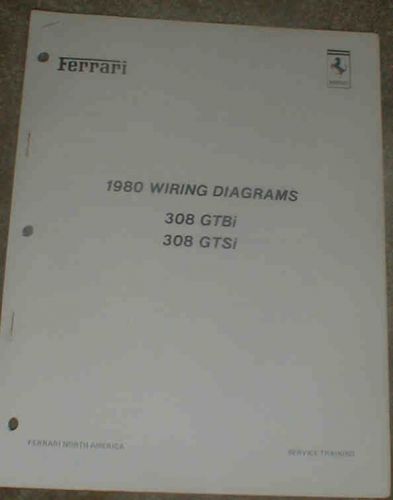 1980 ferrari 308 factory wiring diagram manual