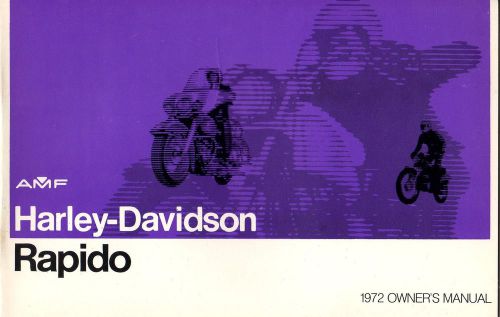 1972 harley davidson motorcycle rapido owner&#039;s manual (852)