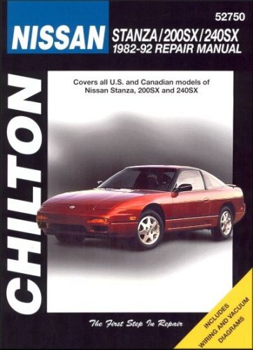 Nissan stanza, 200sx, 240sx repair &amp; service manual 1982-1992