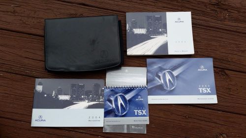 2004 acura tsx owners manual with case