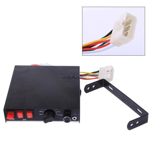 200 watt 8 tones emergency warning siren pa system kit w/ handheld microphone