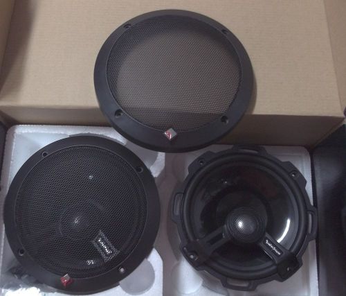 New rockford fosgate power t1675 6.75&#034; 2-way speakers + 6 3/4&#034; to 6x9 adapters