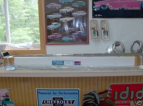 1957 chevy top fin moulding &amp; insert *new reproduction*