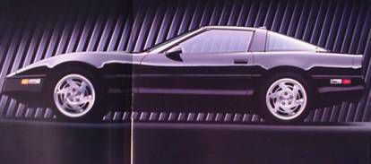 1990 corvette prestige color brochure, c4 gm mint nos 90