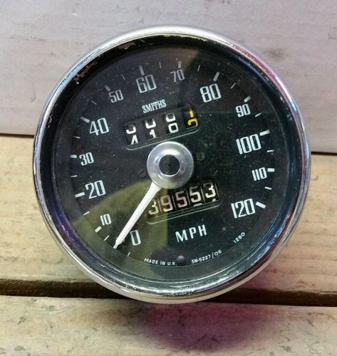 1968-71 smiths mgb, mgb gt speedo speedometer vintage  sn 5227/06 triumph 120mph