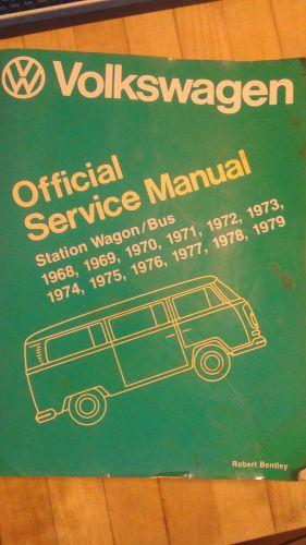 Robert bentley volkswagen official service manual station wagon/bus 1968-1979