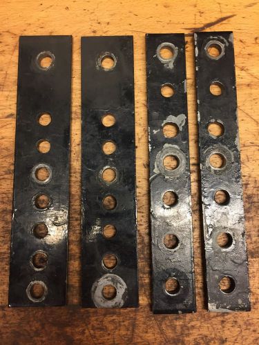 Steel leaf spring shackle plates race car camaro chrysler dirt ump super stock
