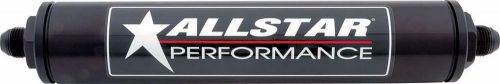 Allstar performance 40245 black aluminum in-line fuel filter imca dirt