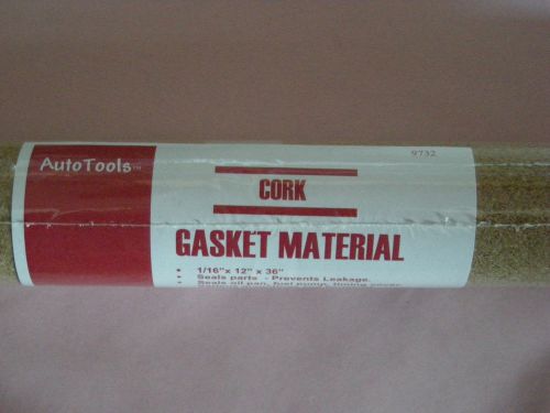 Cork gasket material 1/16 x 12 x 36 made in u.s.a.    allison # 9732