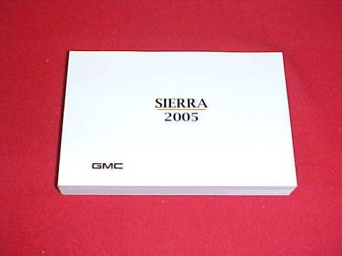 2005 new gmc sierra 1500 2500 3500 pickup truck owners manual service guide 05