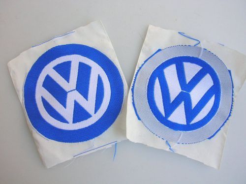 Volkswagen service - vintage tag cloth jacket vw logo badge bug beetle cox nos