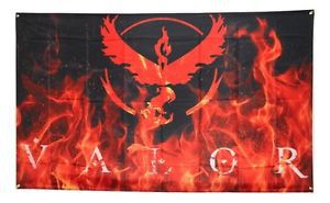 Pokemon go team valor flag 3x5 custom banner poster rare new