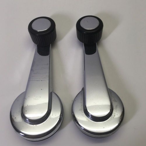 81-87 chevy truck silverado  window cranks pair 84 85 86 87 c10 20 used chrome