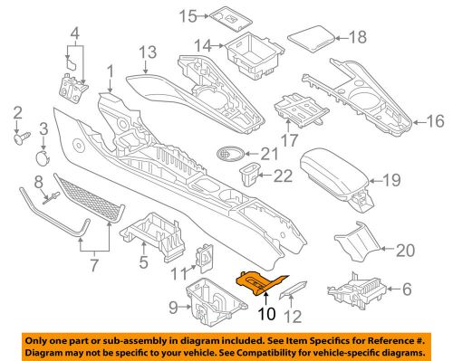 Audi oem 2016 tt quattro center console-mat liner 8s0863301a4pk