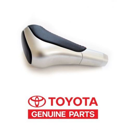Toyota tundra sequoia 12-14 2014 genuine oem trd leather/aluminum shift knob