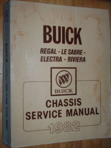 1982 buick shop manual / shop book / big car models