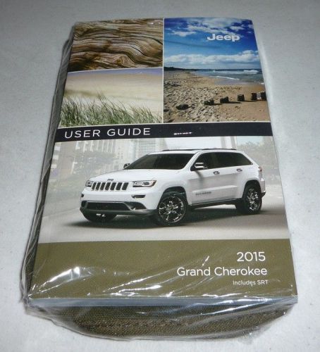 2015 jeep grand cherokee user guide owners manual set dvd srt w/case 15 new