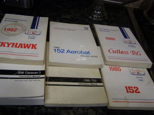 6 cessna info manuals (1980, 82 and 85 - various models)