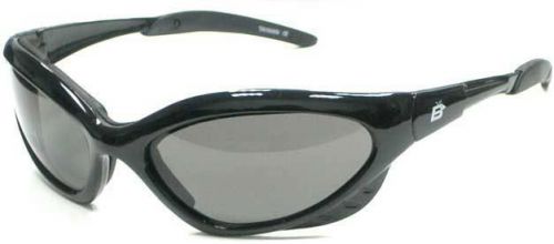 2 pair crow motorcycle riding glasses 1 smoke 1 clear padded uv400 w pouch
