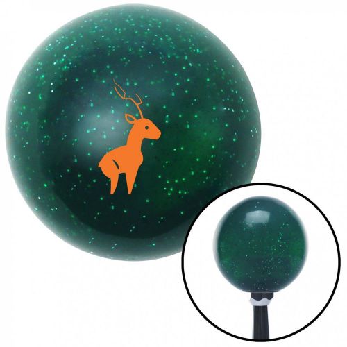 Orange deer green metal flake shift knob with 16mm x 1.5 insert 356 bbc