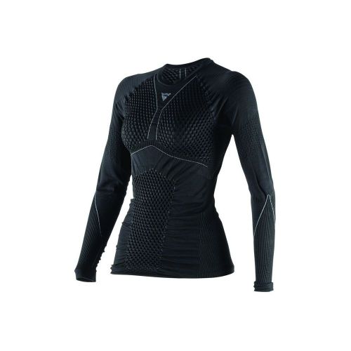 Dainese d-core thermo womens long sleeve base layer shirt  black/anthracite
