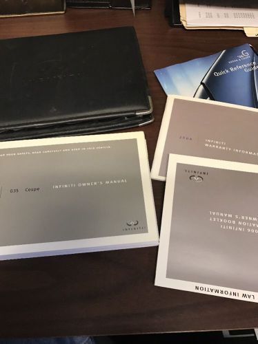 2006 infiniti g35 coupe owners manual reference guide books 485