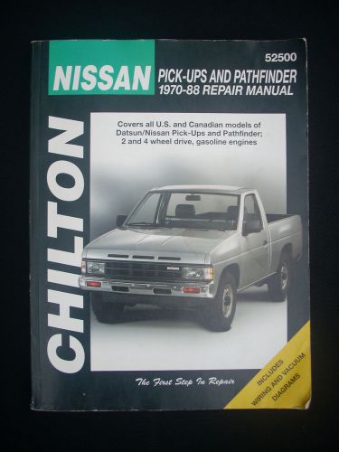 Chilton&#039;s nissan pick-ups &amp; pathfinder repair manual 1970-1988