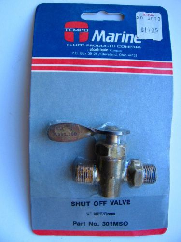 Tempo marine shut-off valve #301mso