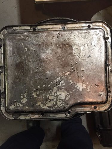 Used transmission pan for powerglide transmission with no drain screw