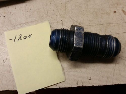 Aluminum bulkhead fitting. -12an