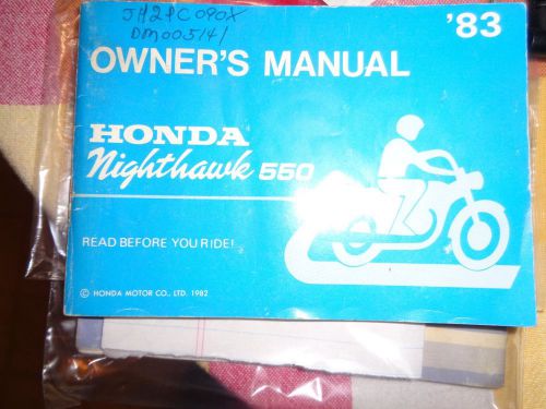 1983honda nighthawk550 motorcycle manual