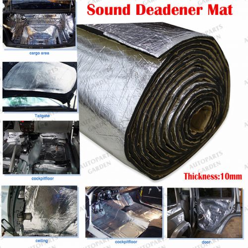 10mm 155cmx100cm Door Hood Engine Trunk Heat Noise Sound Deadener Insulation Mat, image 1