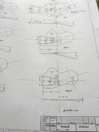 21 Pages of ORIGINAL Horten/Horton 4 Flying Wing PLANS ONLY of FULL SCALE GLIDER, US $100.00, image 2