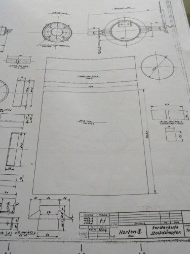 21 Pages of ORIGINAL Horten/Horton 4 Flying Wing PLANS ONLY of FULL SCALE GLIDER, US $100.00, image 3