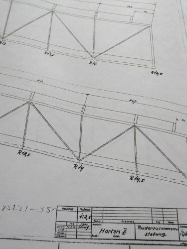 21 Pages of ORIGINAL Horten/Horton 4 Flying Wing PLANS ONLY of FULL SCALE GLIDER, US $100.00, image 9