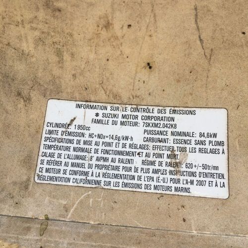 Suzuki DF115 4-Stroke Engine Black Cowling Top Cover Cowl 61400-90814-0EP, US $119.99, image 9