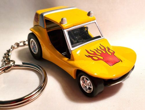 Keychain tom daniels's lil van dune buggy yellow rare key chain
