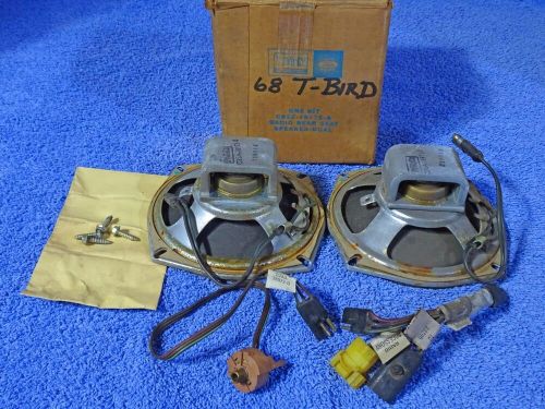 1968 thunderbird accessory radio rear seat dual speaker kit nos