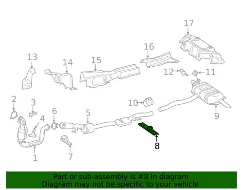 Genuine Mercedes-Benz Center Pipe Rear Bracket 177-492-07-00, US $84.99, image 3