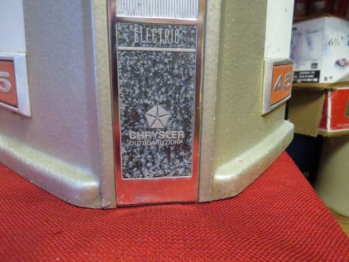 Vintage, 1970's Chrysler 45 HP Electric Outboard Motor Hood Cowl, US $59.45, image 11
