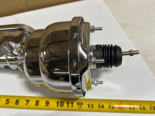 7" Dual Street Rod Booster w/ Milled Master Cylinder CHROME Universal Street Rod, US $115.87, image 2